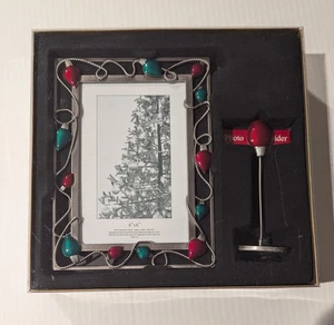 NEW St Nicholas Square Christmas Light Bulbs 7.5 X 5.5 Frame 4 x 6 Photo Holder - Picture 1 of 10