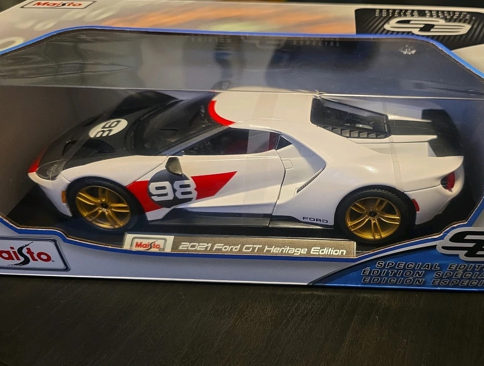 MAISTO FORD GT Super Car EDICIÓN PATRIMONIO ESCALA 1:18 Nuevo Precintado Impresionante Modelo  Foto 1 de 4