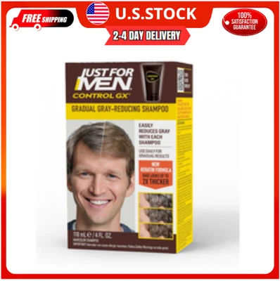 Just for Men Control GX Grey-Reducing Shampoo – Blonde to Medium Brown, 4 oz - Image 1 of 4