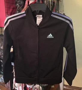 Adidas Youth Full-Zip Jacket Size Small 8 Pockets Nice - Picture 1 of 4