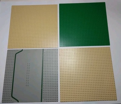 乐高 4 32x32 底板棕褐色绿色服务公路站灰色复古 309p01 3811 — 第 1/4 张图片