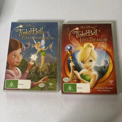 Tinker Bell and the Great Fairy Rescue / The Lost Treasure DVD Region 4 - image 1 of 4