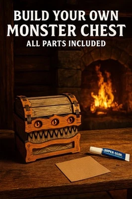 ¡¡KIT HÁGALO USTED MISMO Mimic Chest!! Corte y grabado láser 3” X 3” X 4”. ¡Doméstico y exótico! Foto 1 de 3