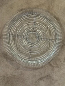 "Plato/plato de servir transparente vintage Federal Glass Windsor 13""" - Imagen 1 de 4