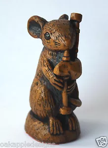 Church Mouse Musician Bagpipes Unique Scottish ornament gift Hand Made Scotland  - Picture 1 of 6