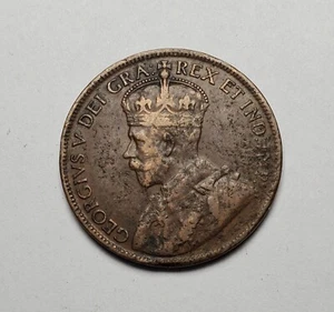 1919 One Cent Canada George V Large Copper Coin  - Picture 1 of 4