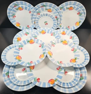 22 Pc Corelle Fruit Mix & Match Dinner Luncheon Salad Plate Lot Corning Dish Set - Picture 1 of 24