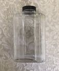 Vintage 1-Qt. Refrigerator Clear Glass Water Bottle w/Screw-on Cap