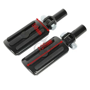 Black Rear Passenger Foot Pegs Clevis Mount For Harley Softail Fatboy 2000-2006 - Picture 1 of 6