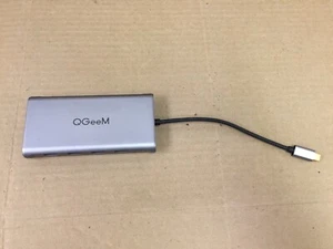 QGeem 12 in 1 Mini USB C 3.0 Docking Station Hub HC1202 Portable Triple Display - Picture 1 of 5