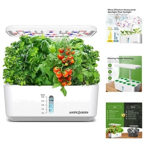 Indoor Garden Hydroponics Growing System: 10 Pods Plant Germination Kit Aerop... - Picture 1 of 8