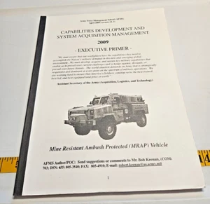 US Army Military Management School Capabilities Development Book April 2009 - Imagen 1 de 4