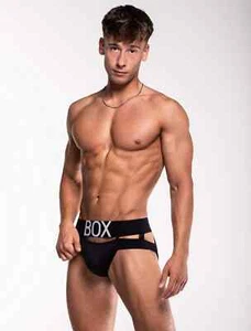 Neu Box Herrenbekleidung Hockstrap Jockstrap mit Hüpf 3,0, schwarz, extra groß - Bild 1 von 8