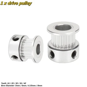 1pc GT2 6mm Timing Belt Drive Pulley 16/20/36/40 Teeth 5/8mm Bore 3D Printer - Picture 1 of 26