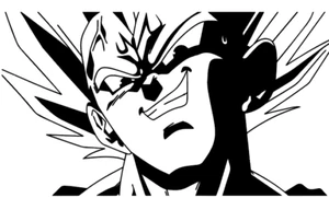 Vegeta Dragon Ball Z decal sticker for car/truck laptop window  - Picture 1 of 1