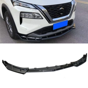 Cubierta divisor del alerón labial negro brillante negro brillante para Nissan Rogue 2021-2023 - Imagen 1 de 5