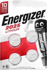 4 batterie CR2025 3V litio energizer lithium pile a bottone CR2025 - Foto 1 di 1