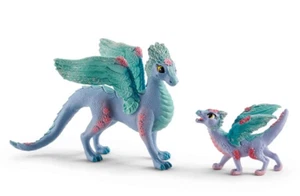 SCHLEICH, Dragon aux fleurs maman et bébé, échelle , SHL70592 - Imagen 1 de 1