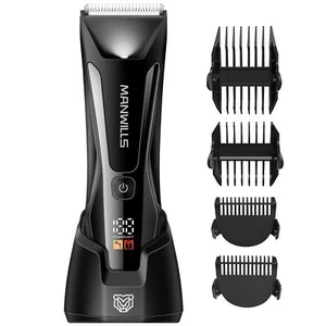 Body Hair Trimmer Men - Electric Groin Hair Trimmer with Upgraded Wide Cerami... - Picture 1 of 7