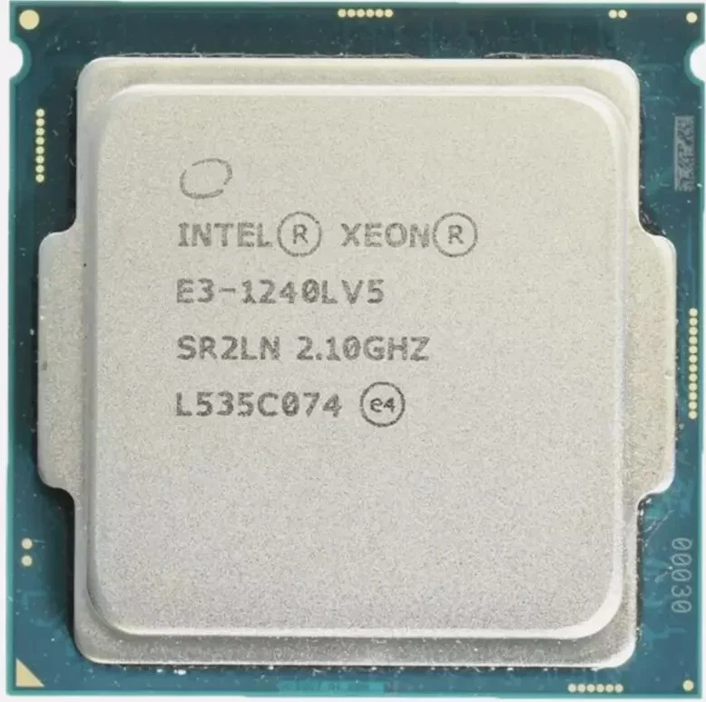 Intel Xeon E3-1240L V5 1240LV5 2.1GHz SR2CW 25W 4-Core 8M LGA 1151 CPU Processor - Image 1 of 1