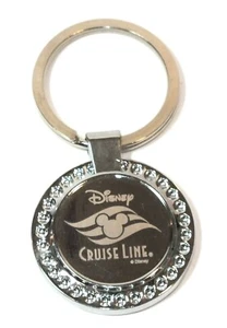 Disney Cruise Line Souvenir Keychain Key Chain Silver Metal Coin Style Mickey - Picture 1 of 24