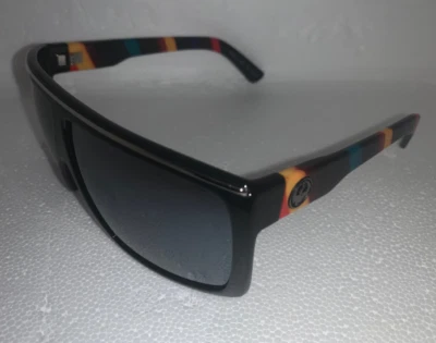 Dragon Sunglasses FAME Light Bright-Black Multicolor Frame w/ Silver Mirror Lens - Image 1 of 3