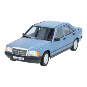 Mercedes Benz W 201 - 190 E Light Blue 1:18 New OVP - Picture 1 of 2