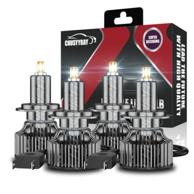 For Mercedes-Benz B250 C180 C200 C250 C300 2013-2018 -4x LED Headlight Bulbs Kit - Image 1 of 4