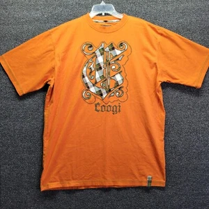 Coogi Heavy Embroidered Heritage T-Shirt Orange Men’s Size 2XL - Picture 1 of 7