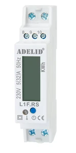 Stromzähler Wechselstromzähler mit Reset 1-Phasen LCD für DIN Hutschiene 5(32)A - Bild 1 von 13