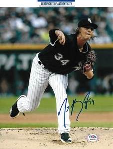 Foto firmada autografiada por Michael Kopech de Chicago White Sox 8x10 con certificado de autenticidad PSA AI89165 - Imagen 1 de 1