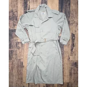 Vtg Banana Republic Sport Trench Coat Lightweight Belted Mens Size L - Picture 1 of 6