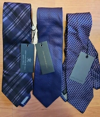 LOT OF JOHN  VARVATOS MULTI COLOR MEN'S TIE  Length 59" New - Image 1 of 4