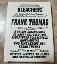 LE Frank Thomas 23kt Gold Card Two-Time League MVP 1995 Bleachers w/ Box and COA