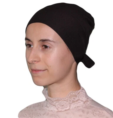 Camiseta islâmica turca Firdevs luxo hijab boné lenço marrom chocolate - Imagem 1 de 3