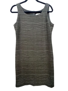 Josephine Chaus Collection Womens Shift Dress Size 6 Olive Sleeveless Workwear - Picture 1 of 12