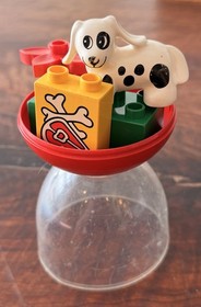 Lego Duplo  Set #2751 Egg Fun-3 6 of 7 parts present, missing blanket only