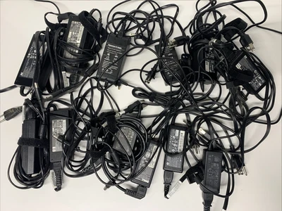LOT OF QTY 12 - Dell HP Lenovo 45W 65W 90W 120W Laptop AC Power Adapters - Image 1 of 4