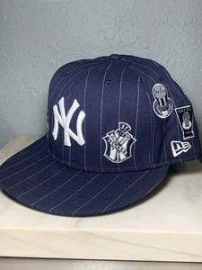 MLB New York Yankees Pinstripe World Series Baseball Cap Size 8 59Fifty New Era - Picture 1 of 11
