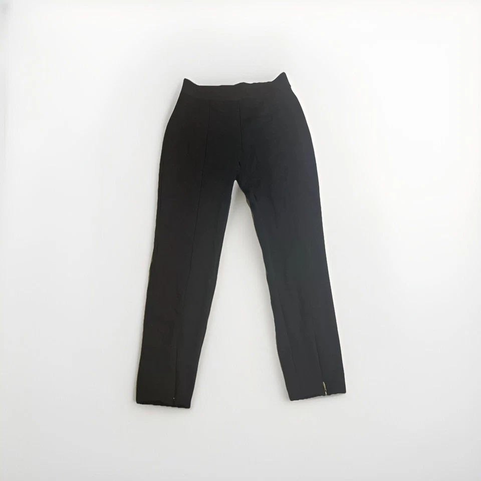 Брюки женские Banana Republic средние черные на молнии до лодыжки эластичные на талии - Изображение 1 из 4