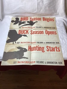 Vintag Winchester Bird Duck Hunting Season Open Paper Display Advertisement 1952 - Picture 1 of 20