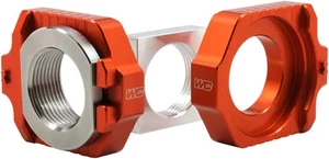 Works Orange Aluminum Elite Axle Block Pair for KTM 300 XC 13-22 - Picture 1 of 11