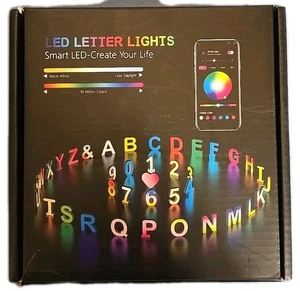 Light Up Letters LED Letter - Lighted Colorful Alphabet Letter E - Picture 1 of 3