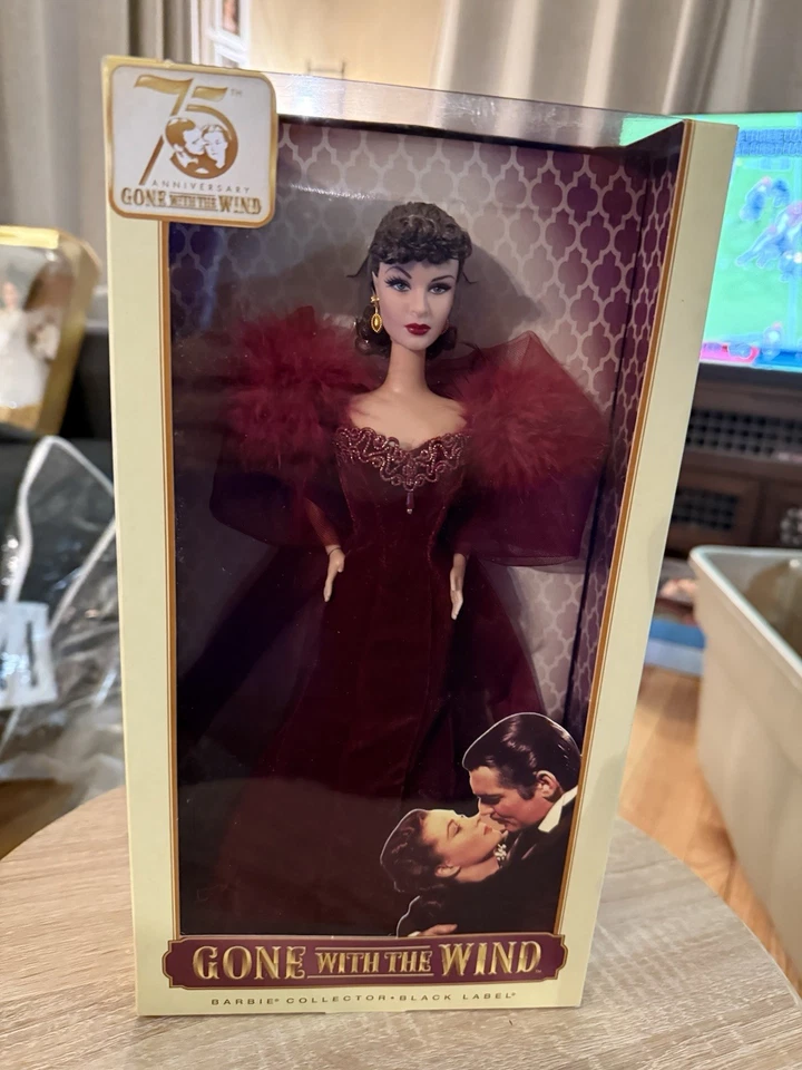 75th Anniversary Black Label Gone With the Wind Scarlett O'Hara Barbie - Image 1 of 2