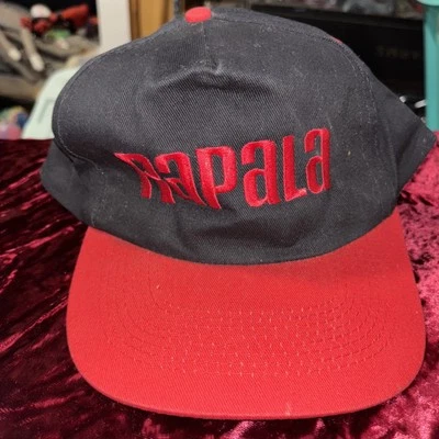Vintage Rapala Hat Cap Adult Mens Black Red Fish Fishing Hunting Adjustable  - Image 1 of 4