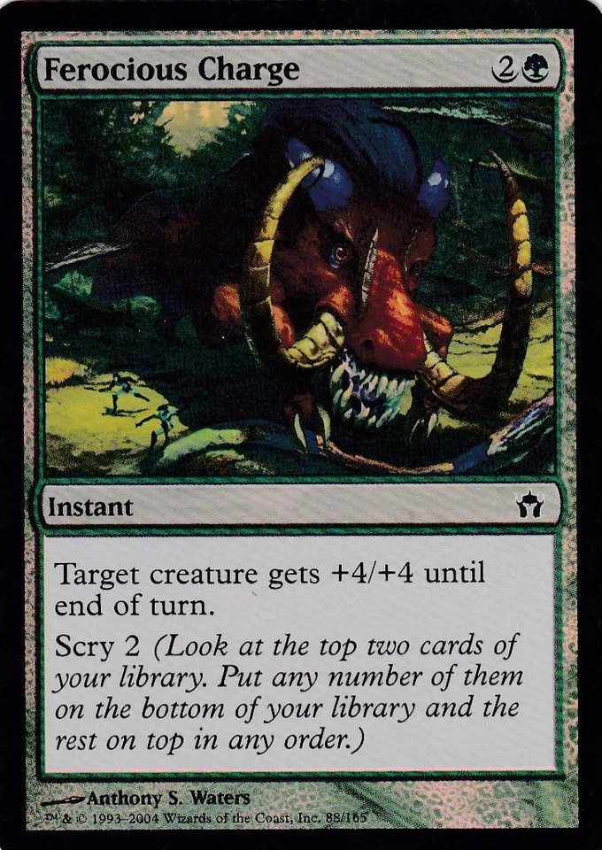 1x Foil - Ferocious Charge - Magic the Gathering MTG Fifth Dawn Foil - Image 1 of 1