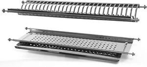 SCOLAPIATTI INOX 86cm CON GOCCIOLATOIO - Foto 1 di 1