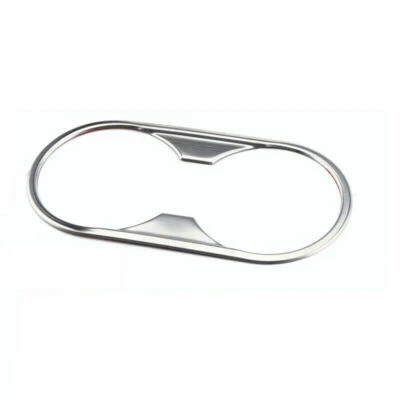 >Para Audi A4 A5 2017-2021 Acero Plateado Consola Central Taza de Agua Cubierta Tapicería Foto 1 de 4