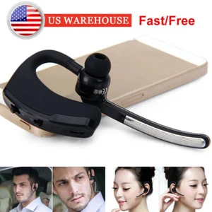 Bluetooth Headset Wireless Phone Earpiece W/Noise Cancelling Mic for Cell Phones - Picture 1 of 12