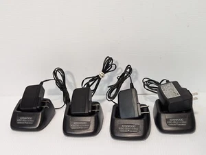 Lot of 4 Genuine Kenwood KSC-35 Single Chargers & Power Cords - Picture 1 of 6